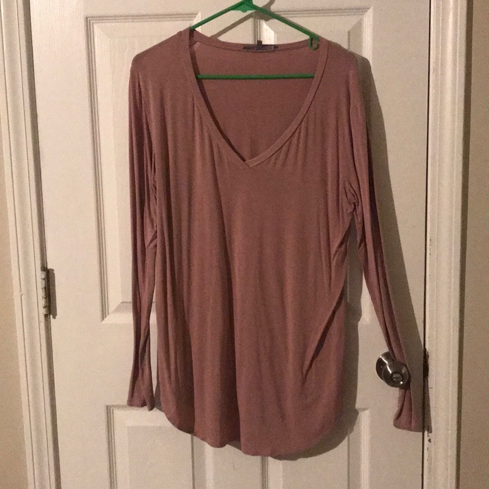 mauve pink top